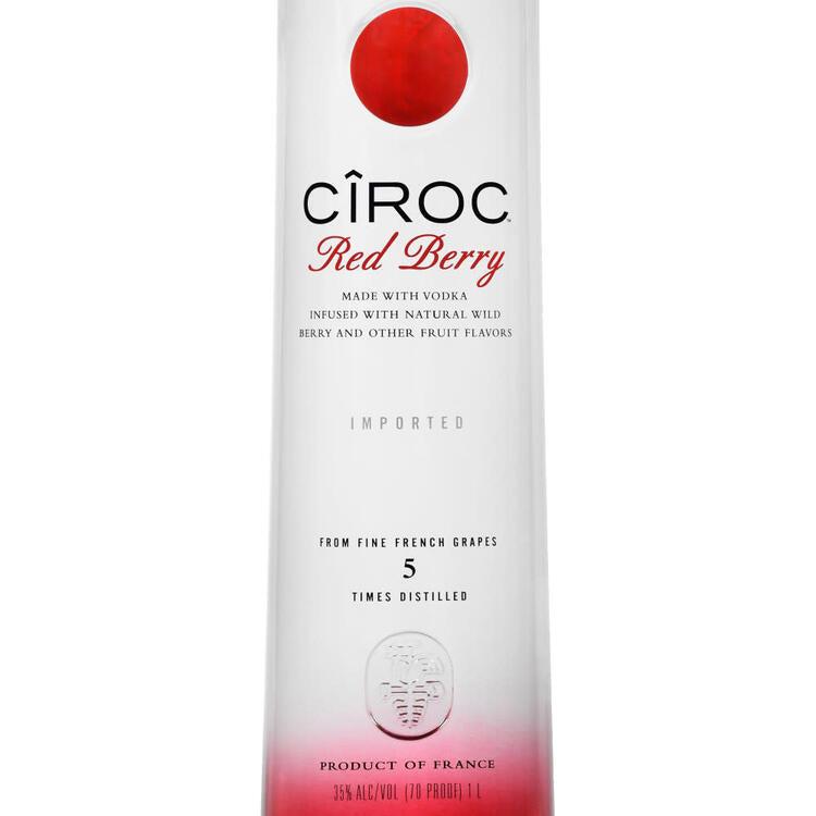 Ciroc Berry Flavored Vodka Red Berry 70 - 1.0L - Front Label