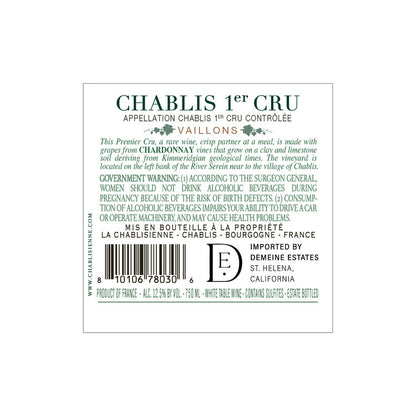 La Chablisienne Chablis Vaillons Premier Cru 2021 - 750ML