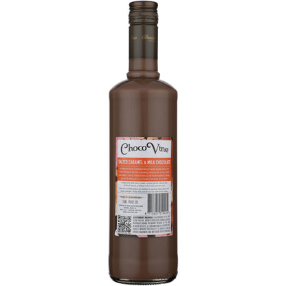Chocovine Salted Caramel & Milk Chocolate Holland - 750ML - Back