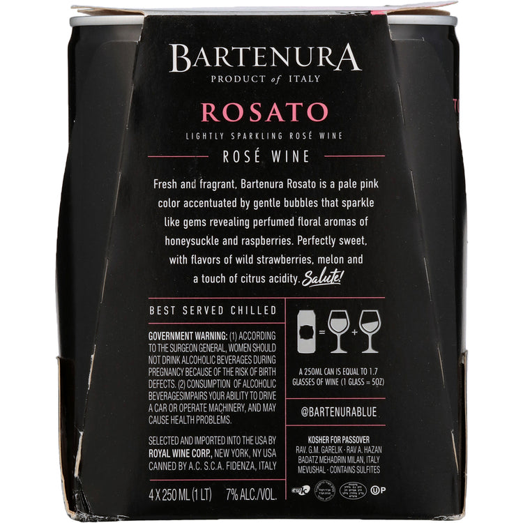 Bartenura Rosato Lightly Sparkling Italy - 250ML
