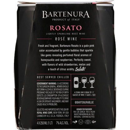 Bartenura Rosato Lightly Sparkling Italy - 250ML