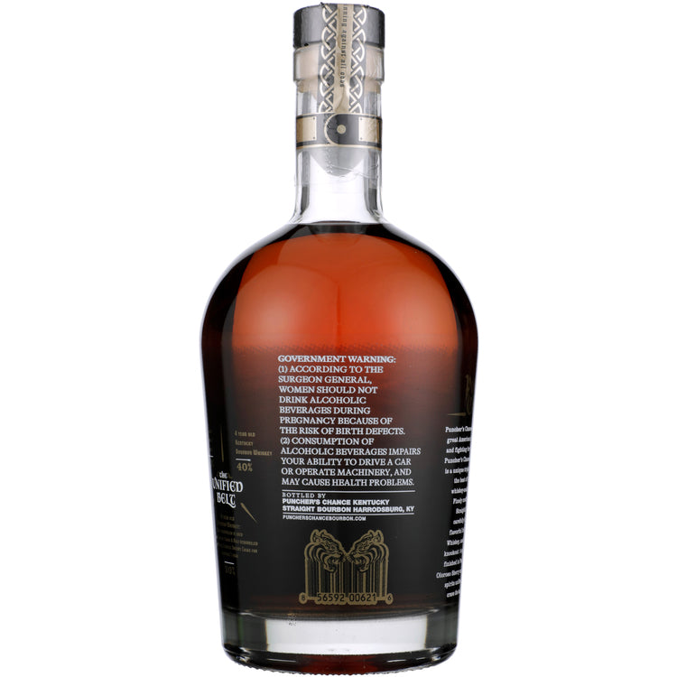 Puncher's Chance Blended Bourbon The Unified Belt 96 - 750ML - Back