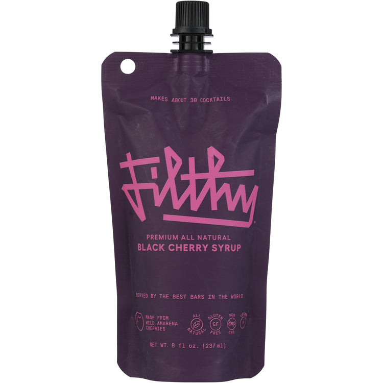 Filthy Black Cherry Syrup - 8 Z - Front