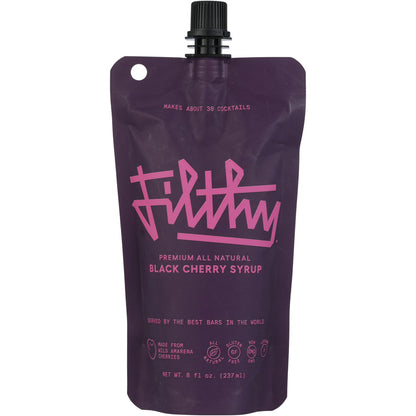 Filthy Black Cherry Syrup - 8 Z - Front