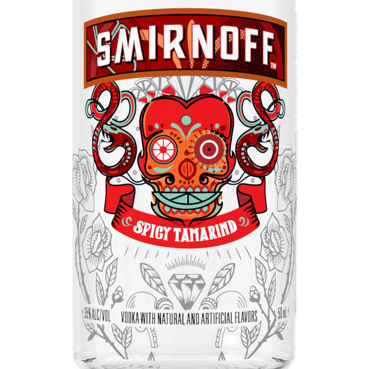 Smirnoff Spicy Tamarind Flavored Vodka 70 - 50ML - Front Label