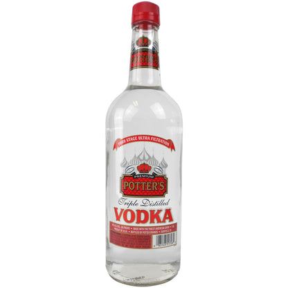 Potter's Vodka 80 - 1.0L - Front