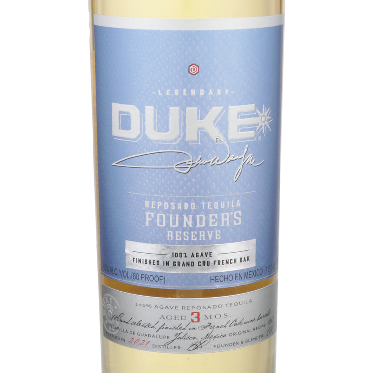 Duke Tequila Reposado Founder's Reserve 80 - 750ML - Front Label