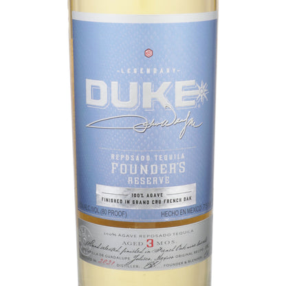 Duke Tequila Reposado Founder's Reserve 80 - 750ML - Front Label