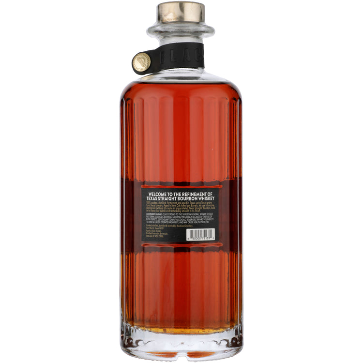 Blackland Straight Bourbon Prairie Gold 3 Yr 100 - 750ML - Back