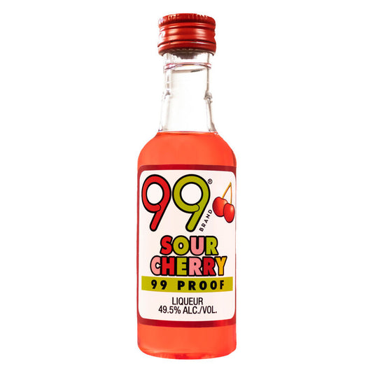 99 Brand Sour Cherry Fruit Liqueur 99 - 50ML - Front