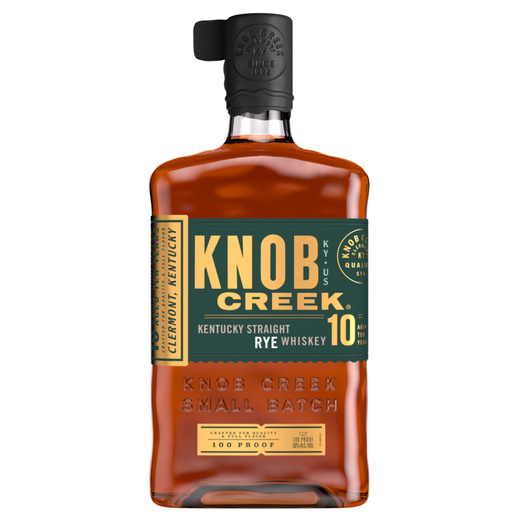 Knob Creek Straight Rye Whiskey Small Batch 10 Yr 100 - 750ML - Front