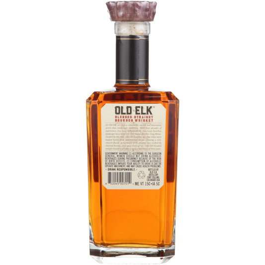 Old Elk Blended Straight Bourbon 88 - 750ML - Back