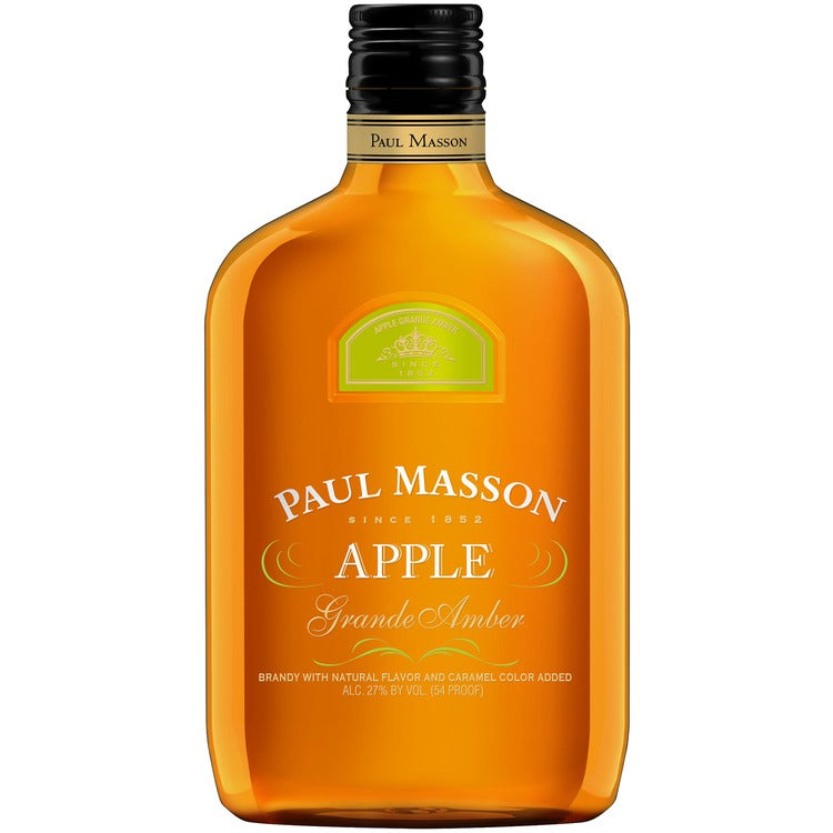 Paul Masson Apple Flavored Brandy Grande Amber 54 - 375ML - Front