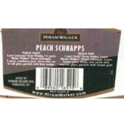 Hiram Walker Peach Schnapps 30 - 1.0L - Back Label