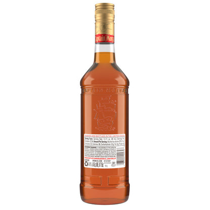 Captain Morgan Spiced Rum Original Real Madagascar Vanilla 70 - 1.0L - Back