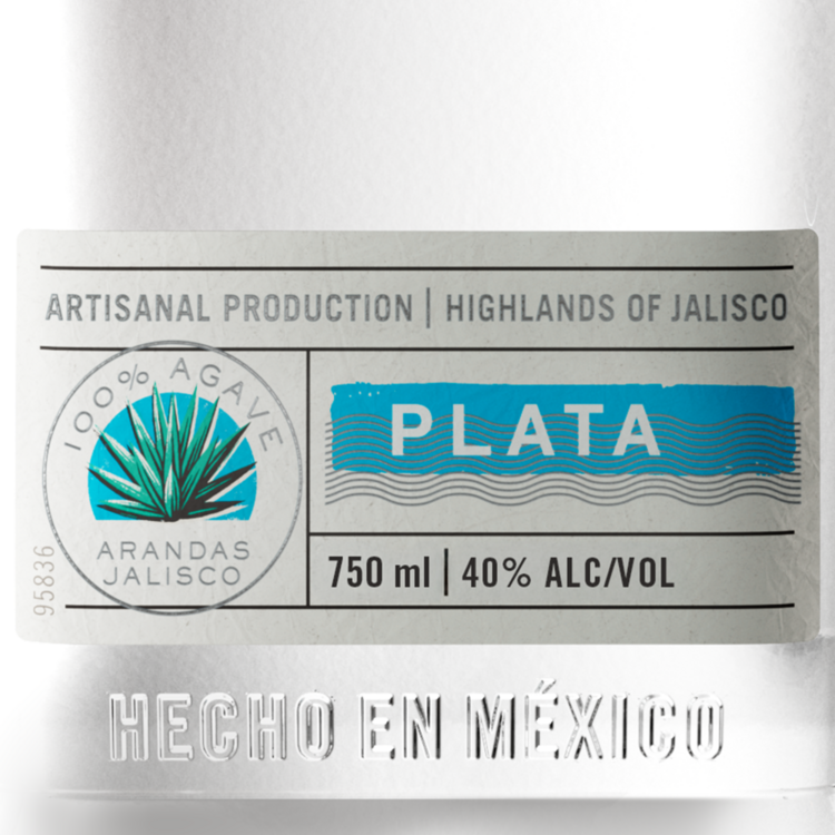Olmeca Altos Tequila Plata 80 - 750ML - Front Label