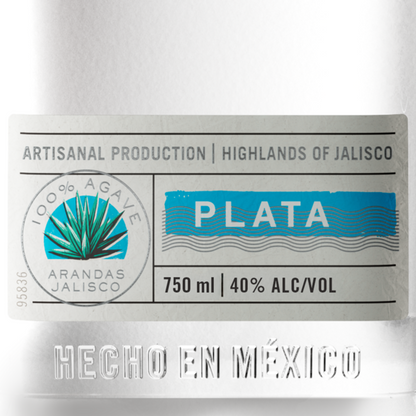 Olmeca Altos Tequila Plata 80 - 750ML - Front Label