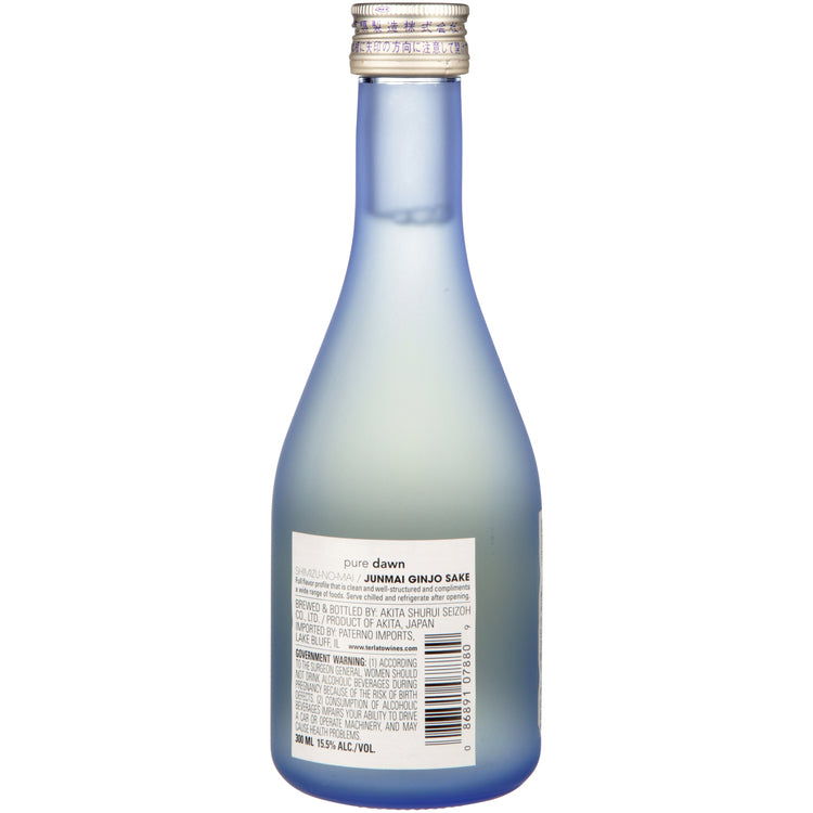 Shimizu No Mai Junmai Ginjo Sake Pure Dawn - 300ML - Back