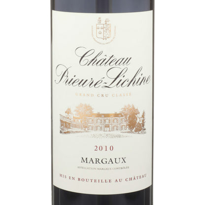 Chateau Prieure Lichine Margaux 2010 Wood Box - 750ML - Front Label
