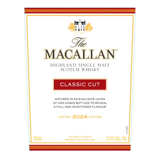 The Macallan Single Malt Scotch Classic Cut Limited 2024 Edition 104.8 - 750ML - Front Label