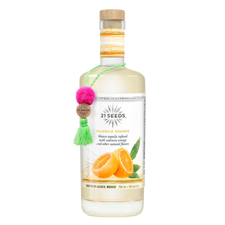 21 Seeds Valencia Orange Infused Blanco Tequila Flavored Tequila 70 - 750ML