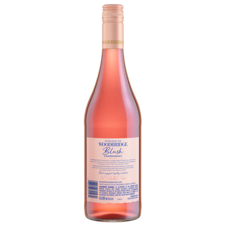 Woodbridge Rose Wine Blush Chardonnay California - 750ML - Back