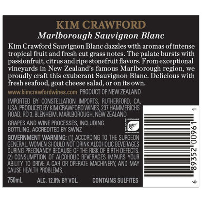 Kim Crawford Sauvignon Blanc Marlborough - 750ML