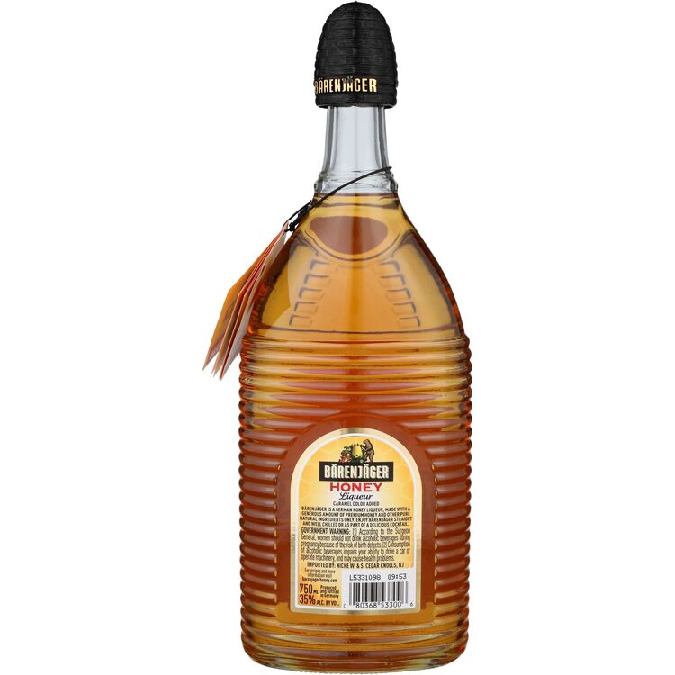 Barenjager Honey Liqueur 70 - 750ML - Back