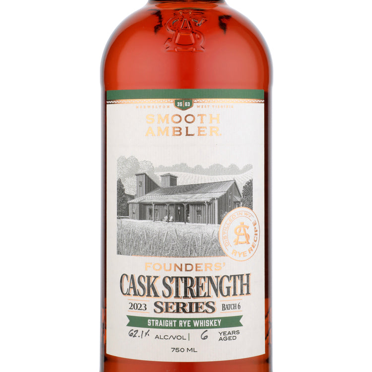 Smooth Ambler Straight Rye Whiskey Founders Cask Strength Series 124.2 - 750ML