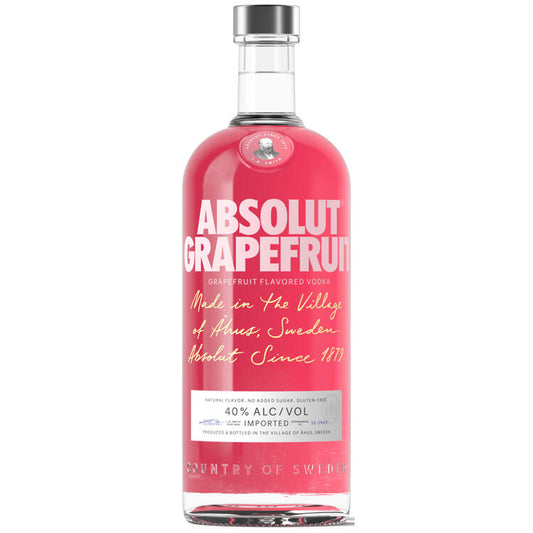 Absolut Grapefruit Flavored Vodka 80 - 1.0L - Front