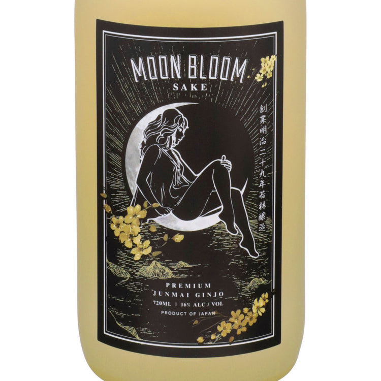 Moon Bloom Junmai Ginjo Sake - 720ML - Front Label