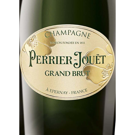 Perrier Jouet Champagne Grand Brut Shape Packaging - 750ML - Front Label