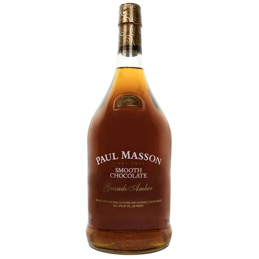 Paul Masson Smooth Chocolate Flavored Brandy Grande Amber 54 - 1.75L - Front