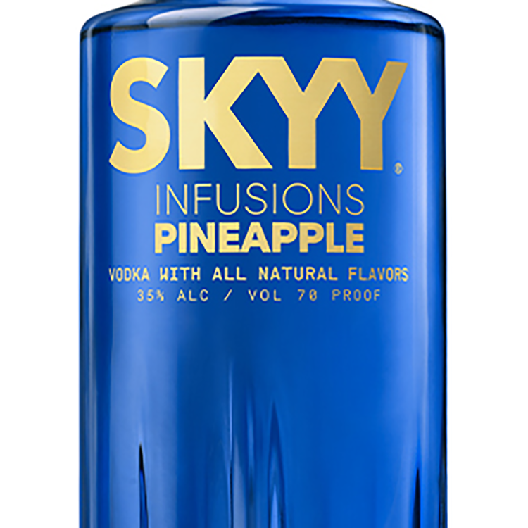 Skyy Pineapple Flavored Vodka Infusions 70 - 1.0L - Front Label