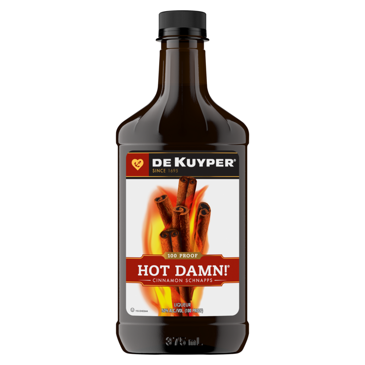 Dekuyper Cinnamon Schnapps Hot Damn! 100 - 375ML - Front