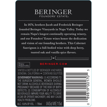 Beringer Founders' Estate Cabernet Sauvignon California - 750ML