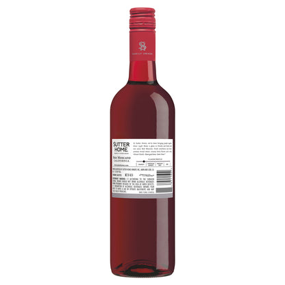 Sutter Home Red Moscato California - 750ML - Back