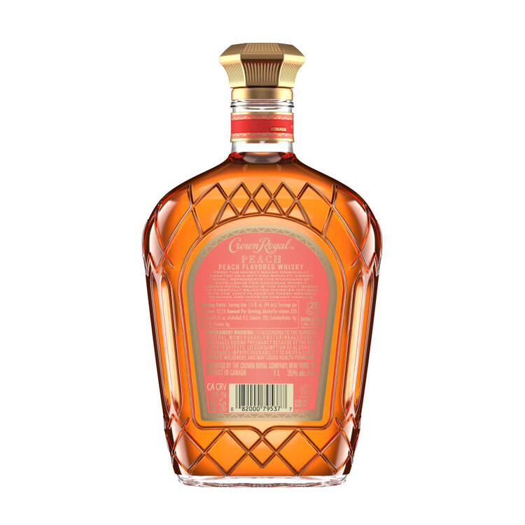 Crown Royal Peach Flavored Whiskey 70 - 1.0L - Back