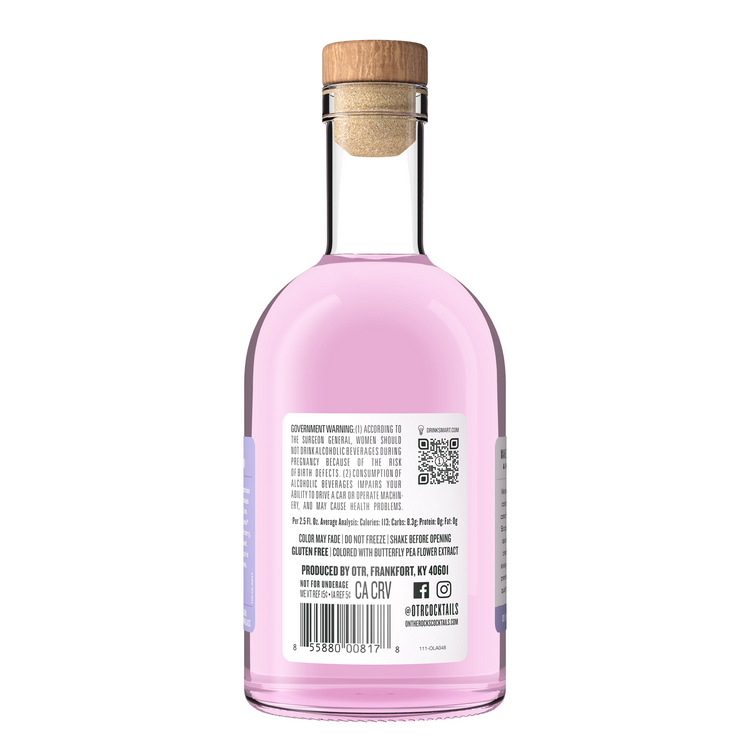 Otr-On The Rocks The Aviation Cocktail Crafted With Larios Gin 40 - 375ML - Back