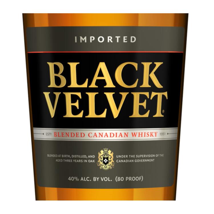 Black Velvet Canadian Whisky 3 Yr 80 - 1.75L - Front Label