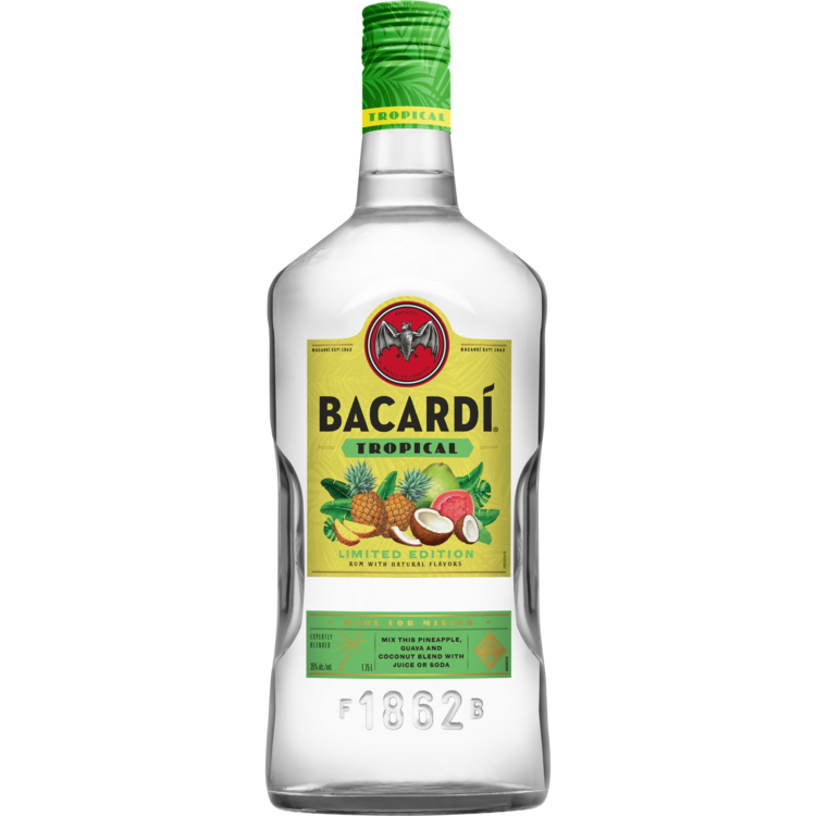Bacardi Tropical Flavored Rum Limited Edition 70 - 1.75L - Front