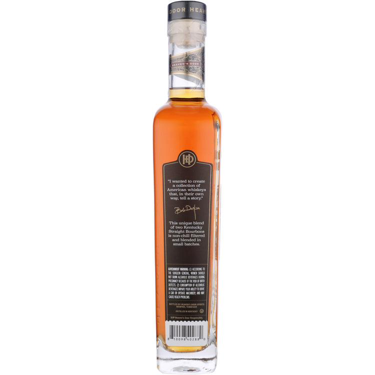 Heaven's Door Straight Bourbon Ascension 92 - 750ML - Back