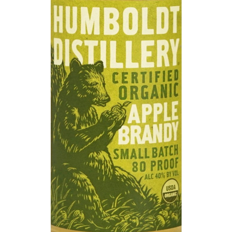 Humboldt Distillery Apple Brandy Small Batch 80 - 750ML - Front Label