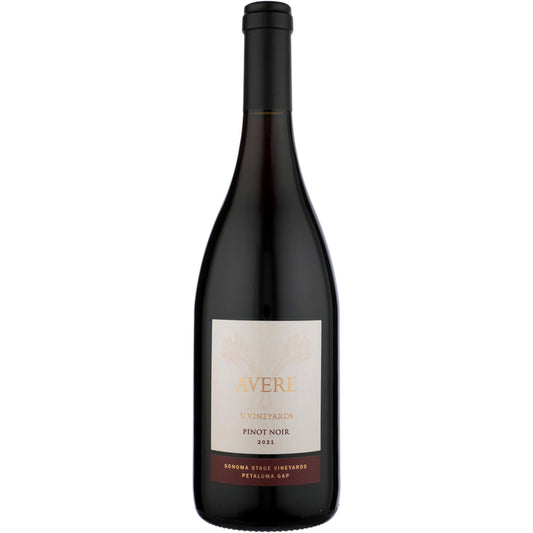 V. Vineyards Pinot Noir Avere Sonoma Stage Vineyard Sonoma Coast 2021 - 750ML - Front