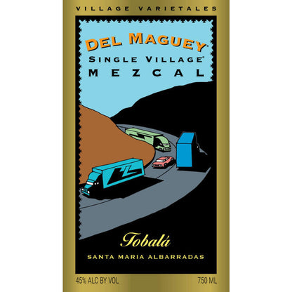 Del Maguey Mezcal Single Village Tobala 90 - 750ML - Front Label