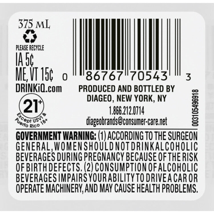 Rumple Minze Peppermint Schnapps 100 - 375ML - Back Label