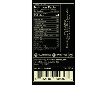 Liquid Alchemist Ginger Syrup - 375ML - Back
