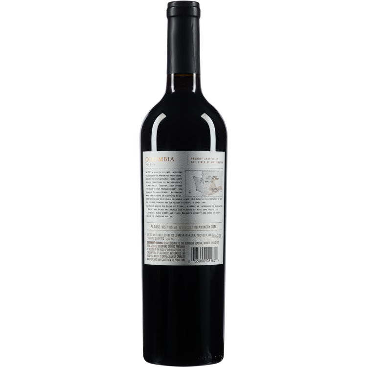 Columbia Winery Red Blend Columbia Valley - 750ML - Back