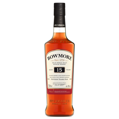 Bowmore Single Malt Scotch Darkest 15 Yr 86 - 750ML - Front