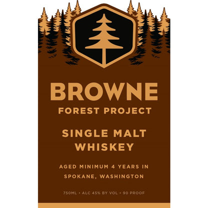Browne Family Spirits Single Malt Whisky Forest Project 90 - 750ML
